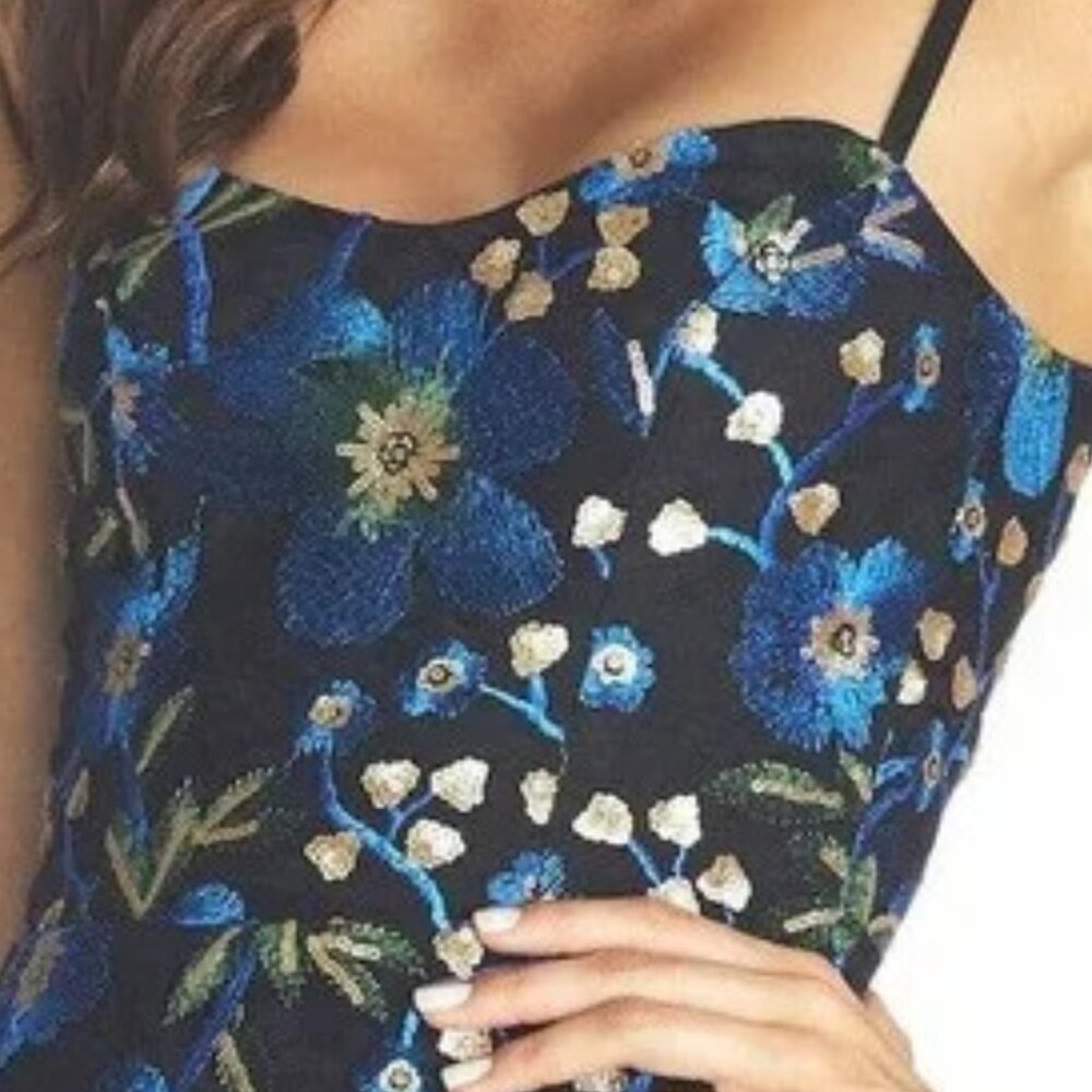 Dress the Population Blue Floral Dress - Picture 5 of 5